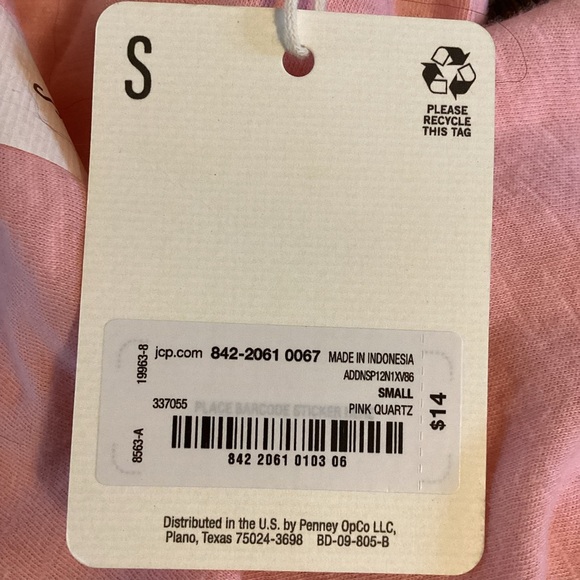 Ana nwt salmon pink short sleeve Tee Size Small - Picture 7 of 7